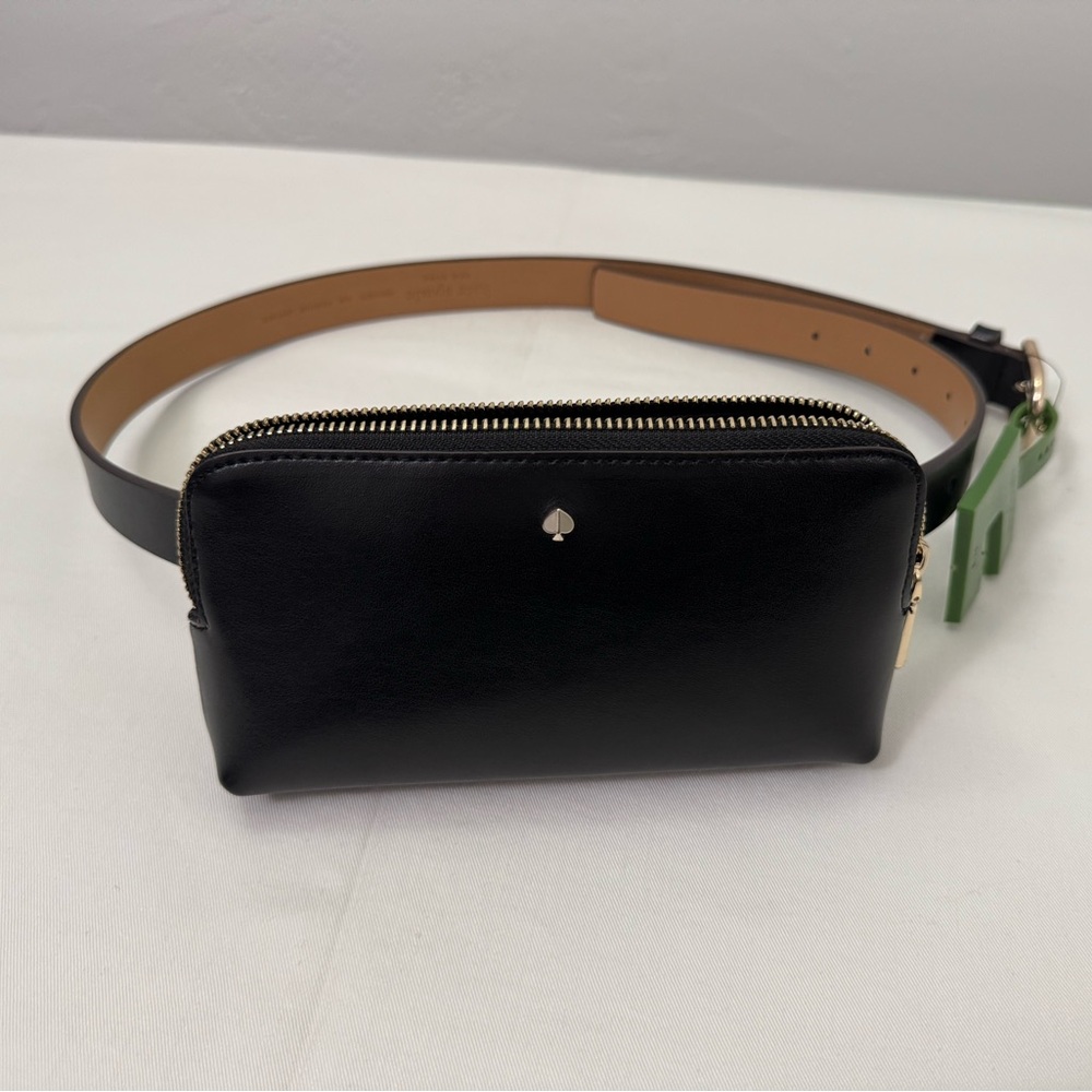 Kate Spade Black Leather Belt Bag